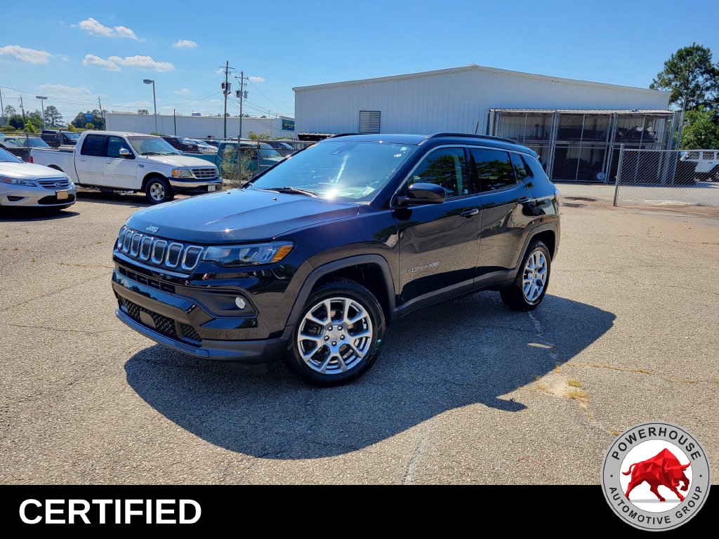 Certified 2022 Jeep Compass Latitude Lux with VIN 3C4NJDFB1NT181400 for sale in Americus, GA