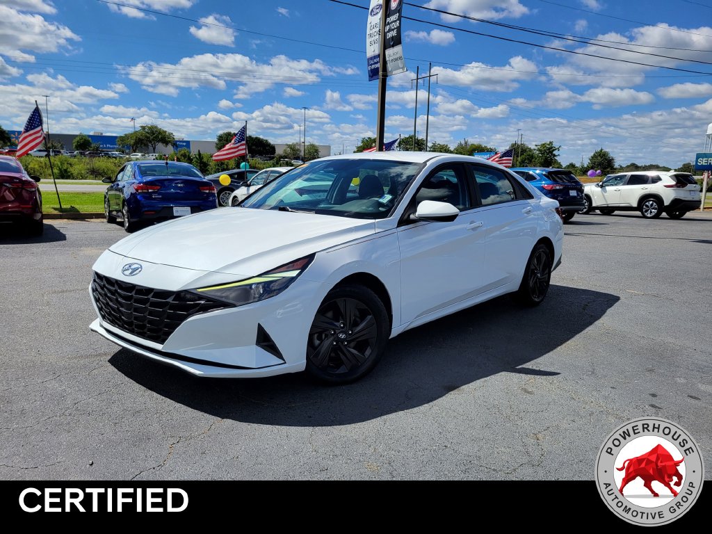 Certified 2021 Hyundai Elantra SEL with VIN 5NPLM4AG5MH046985 for sale in Americus, GA