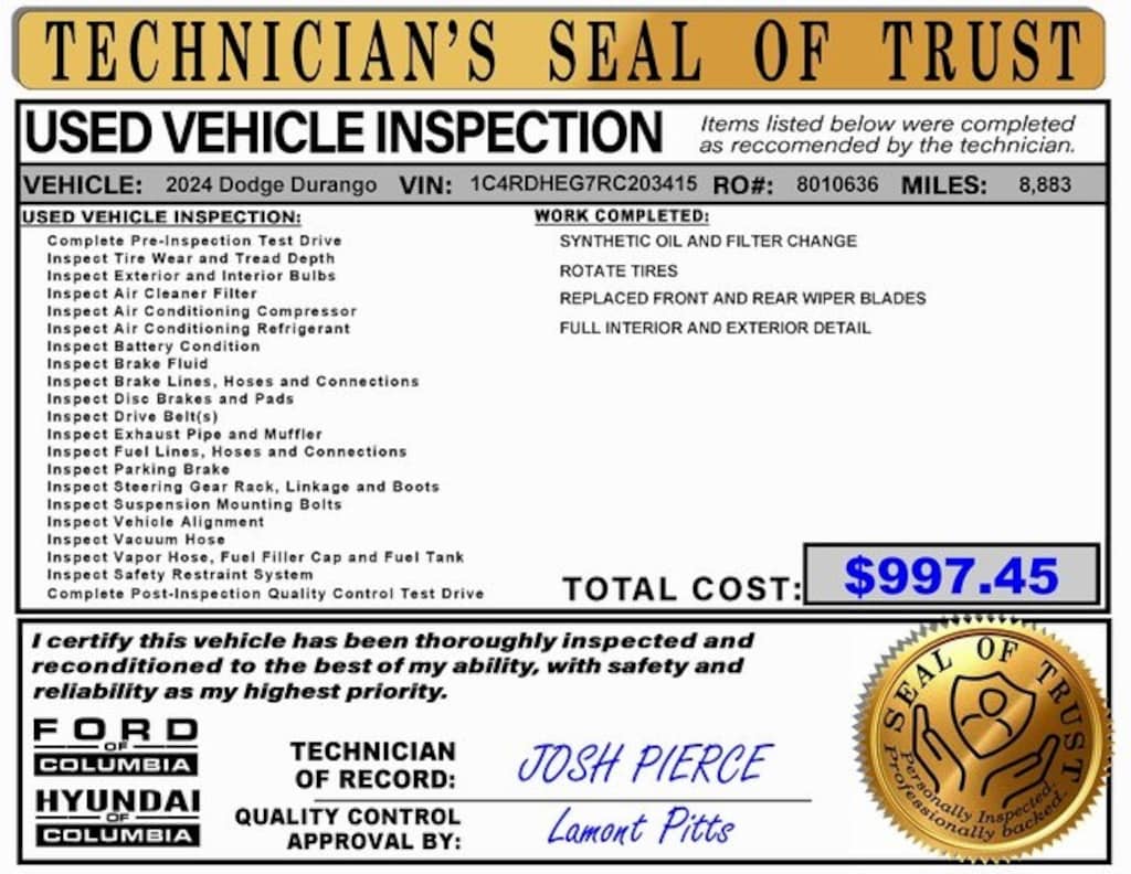 Used 2024 Dodge Durango Citadel SUV