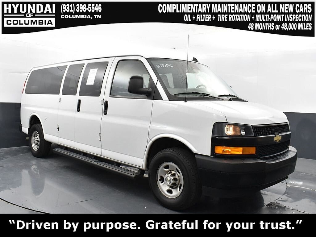 Used 2023 Chevrolet Express Passenger RWD 3500 Extended Wheelbase LS