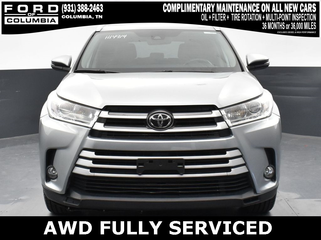 Used 2019 Toyota Highlander XLE with VIN 5TDJZRFH8KS594929 for sale in Columbia, TN