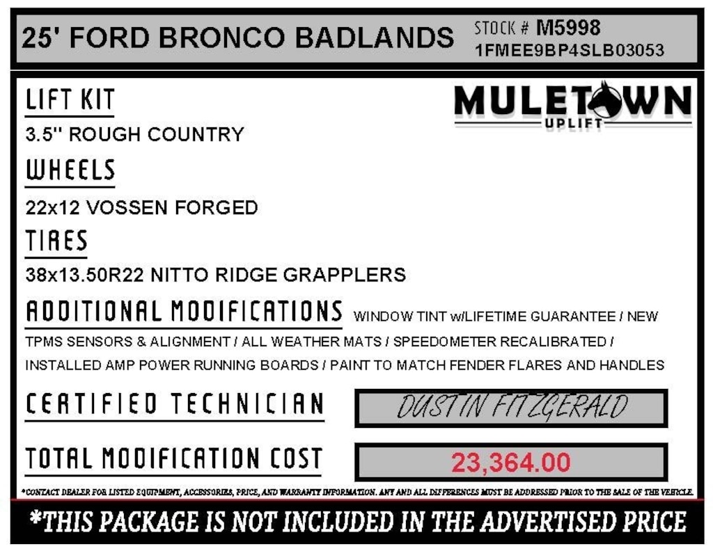 New 2025 Ford Bronco Badlands SUV