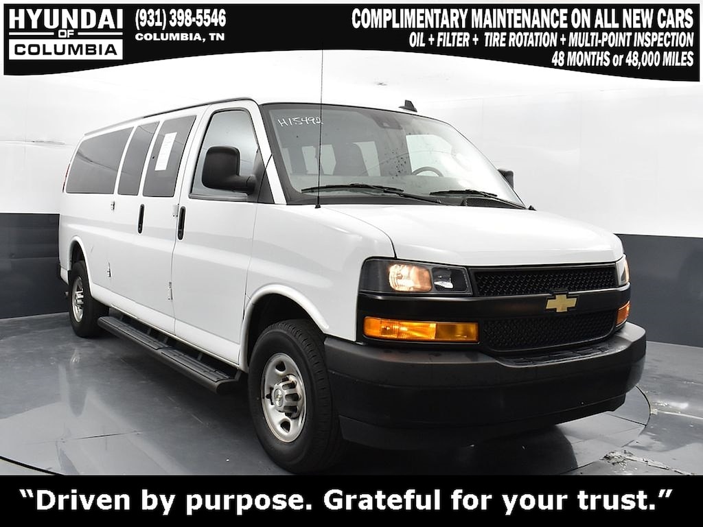 Used 2023 Chevrolet Express Passenger RWD 3500 Extended Wheelbase LS