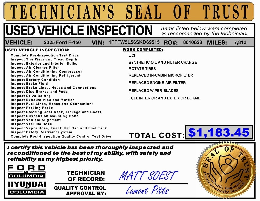 Used 2025 Ford F-150 Lariat Truck