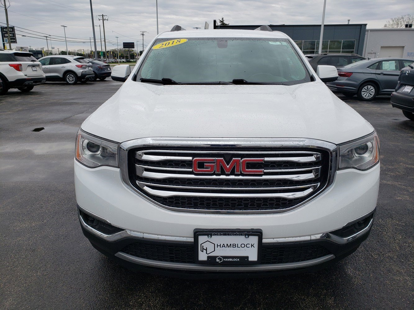 Used 2018 GMC Acadia SLT-1 with VIN 1GKKNULS4JZ221598 for sale in Burlington, VT