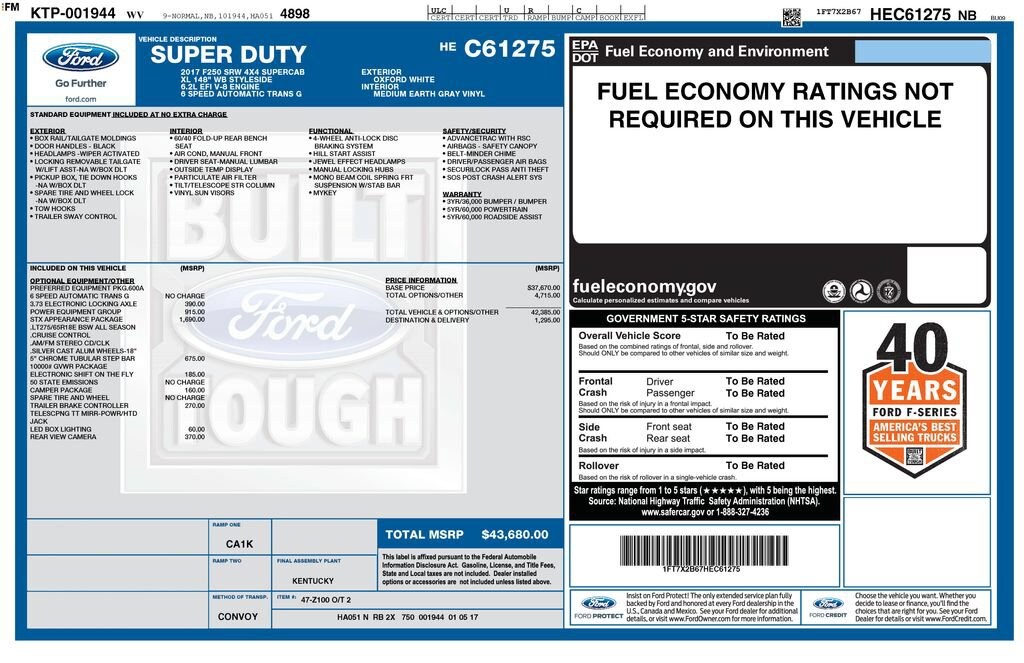 Used 2017 Ford F-250 Truck Super Cab