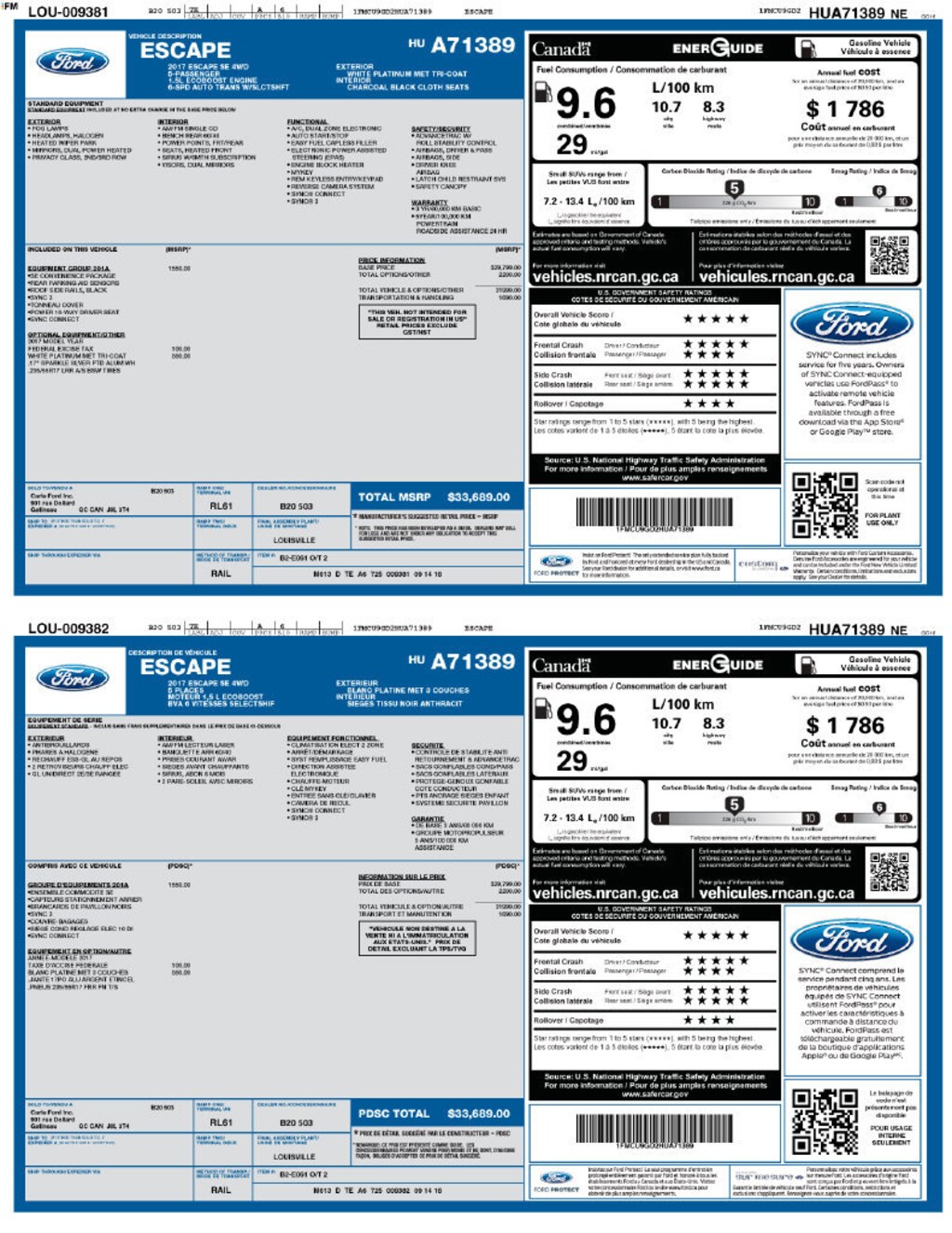 Used 2017 Ford Escape SE SUV