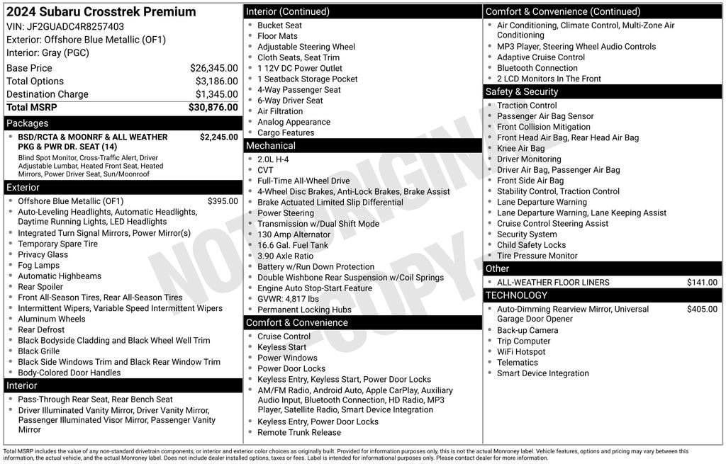 Used 2024 Subaru Crosstrek Premium SUV