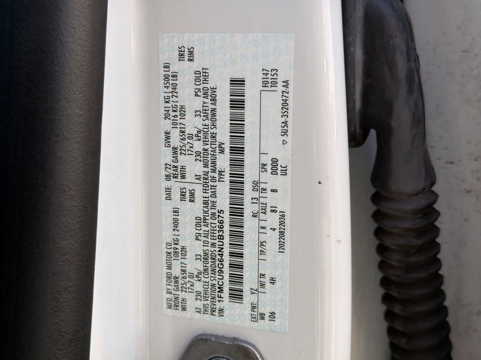 Thumbnail: 2022 Ford Escape - 36