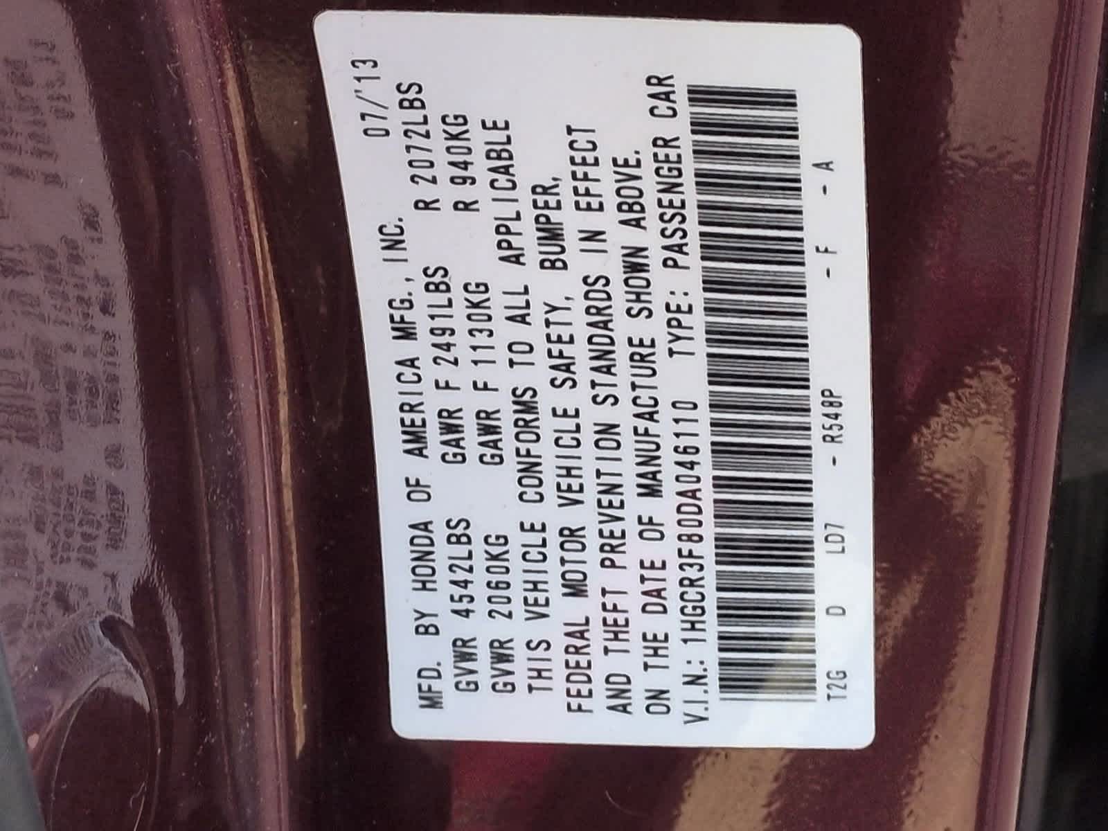 Thumbnail: 2013 Honda Accord - 38