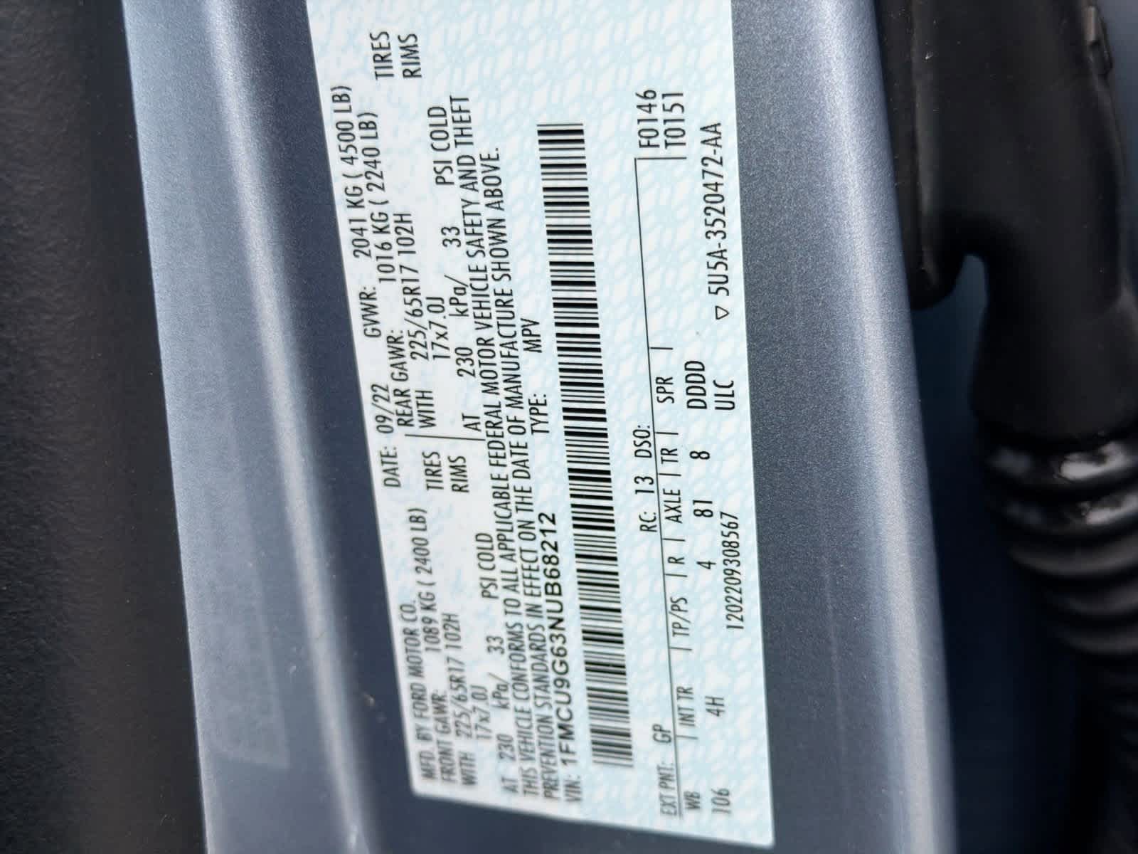 Thumbnail: 2022 Ford Escape - 36