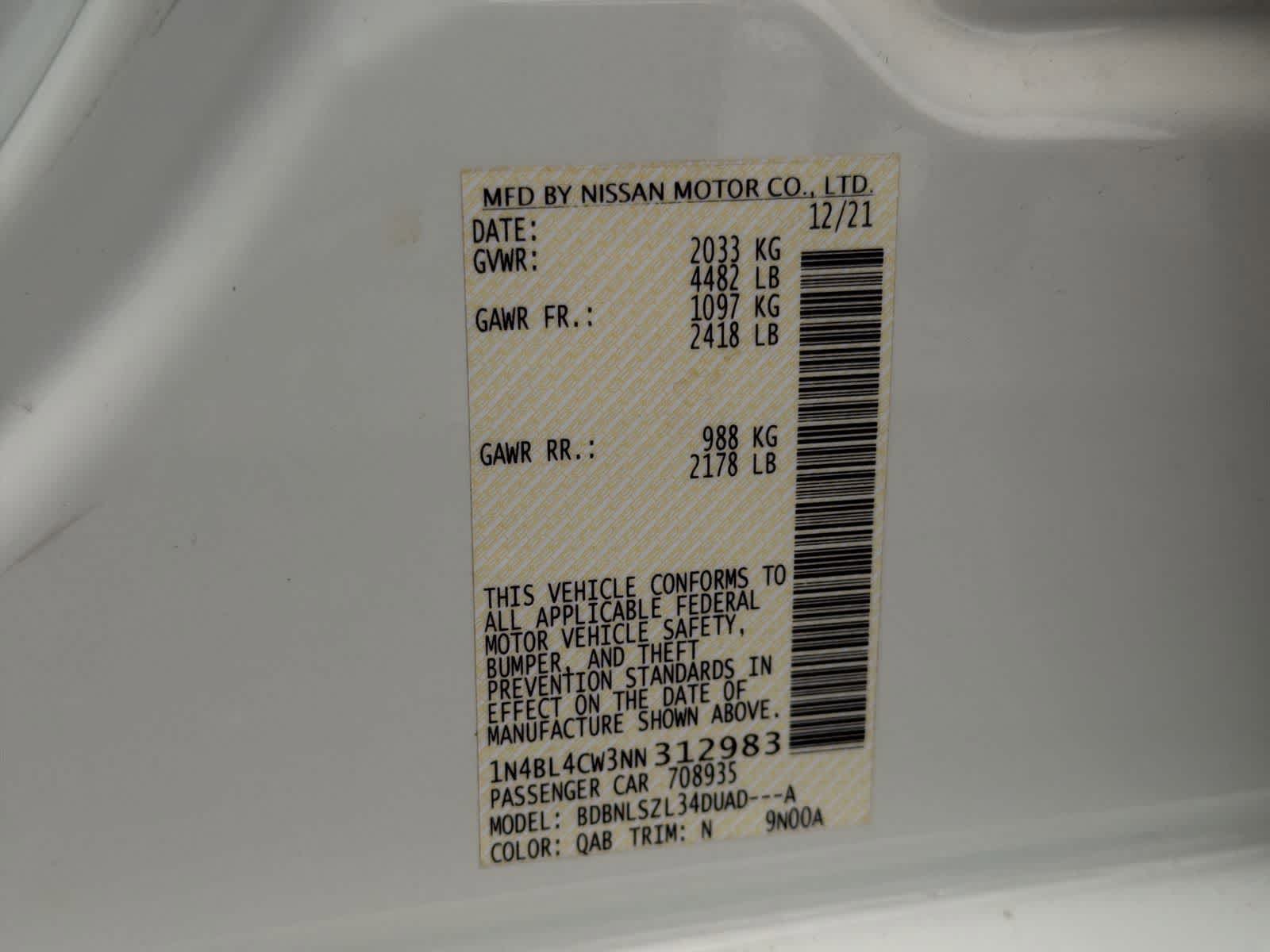 Thumbnail: 2022 Nissan Altima - 38