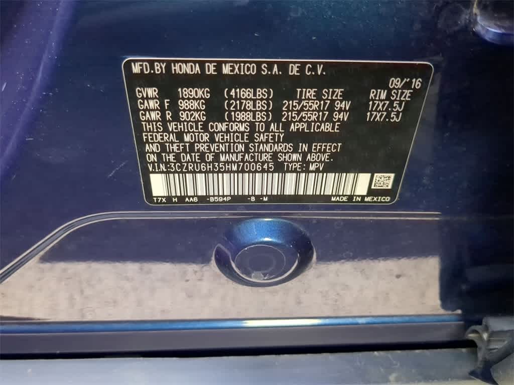 2017 Honda HR-V LX 36
