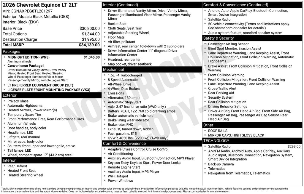 Used 2026 Chevrolet Equinox LT SUV