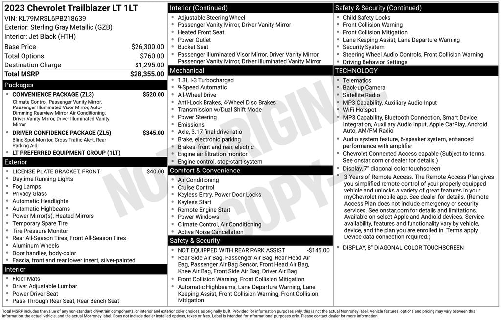 Used 2023 Chevrolet Trailblazer LT SUV