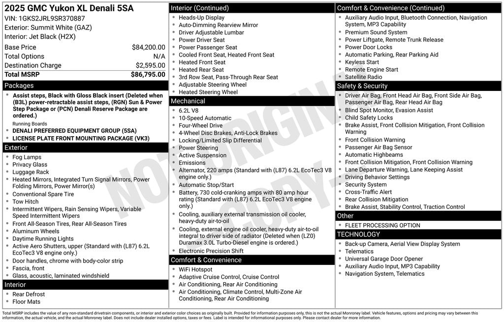 Used 2025 GMC Yukon XL Denali SUV