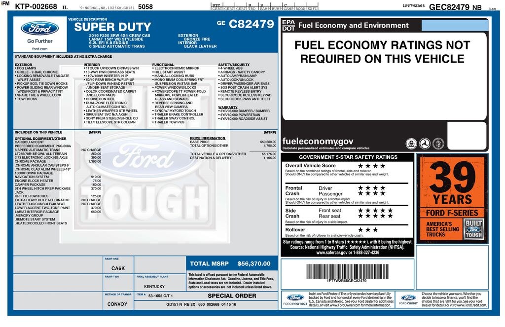 Used 2016 Ford F-250 Truck Crew Cab
