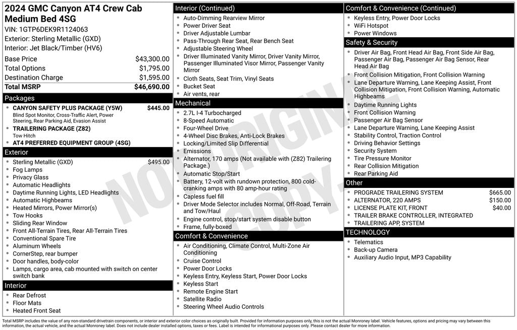 Used 2024 GMC Canyon AT4 Truck Crew Cab