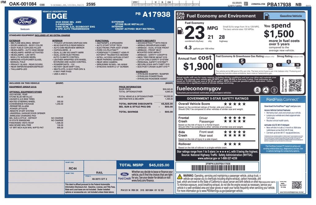 Used 2023 Ford Edge SUV