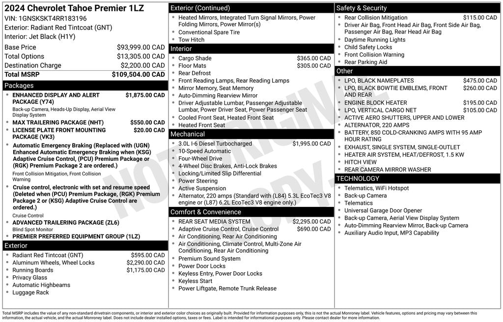 Used 2024 Chevrolet Tahoe Premier SUV