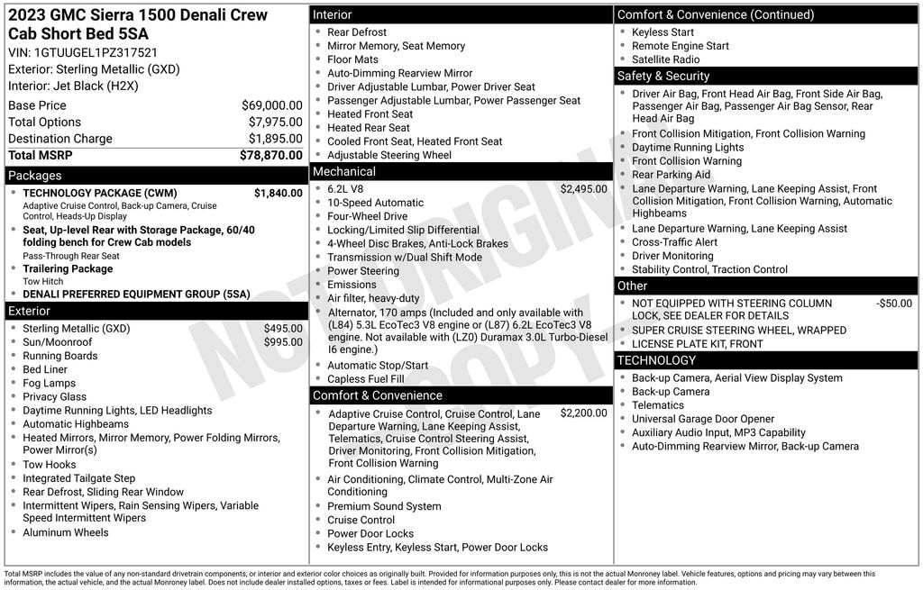 Used 2023 GMC Sierra 1500 Denali Truck Crew Cab