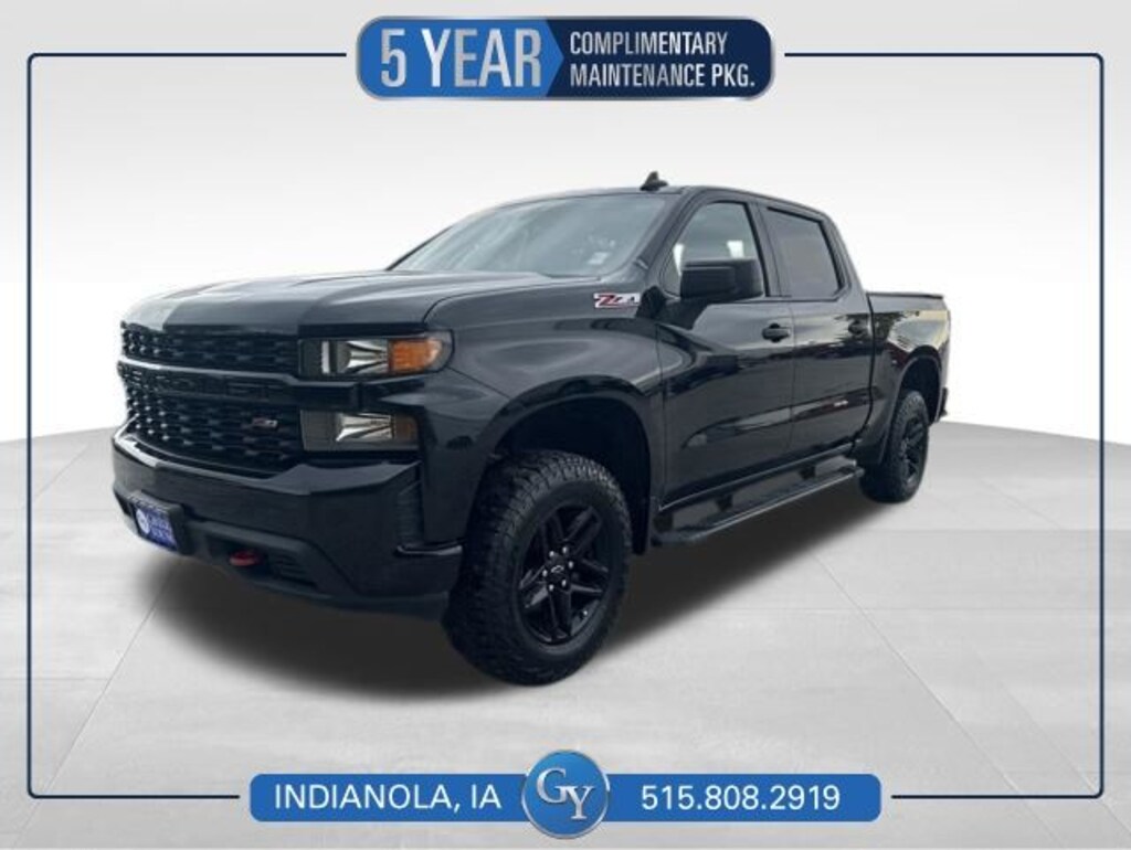 Used 2021 Chevrolet Silverado 1500 Custom Trail Boss Truck Crew Cab