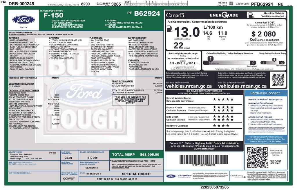 Used 2023 Ford F-150 Truck SuperCrew Cab