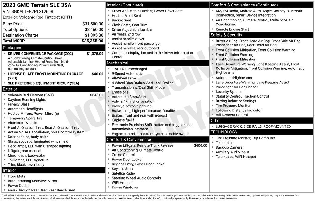 Used 2023 GMC Terrain SLE SUV