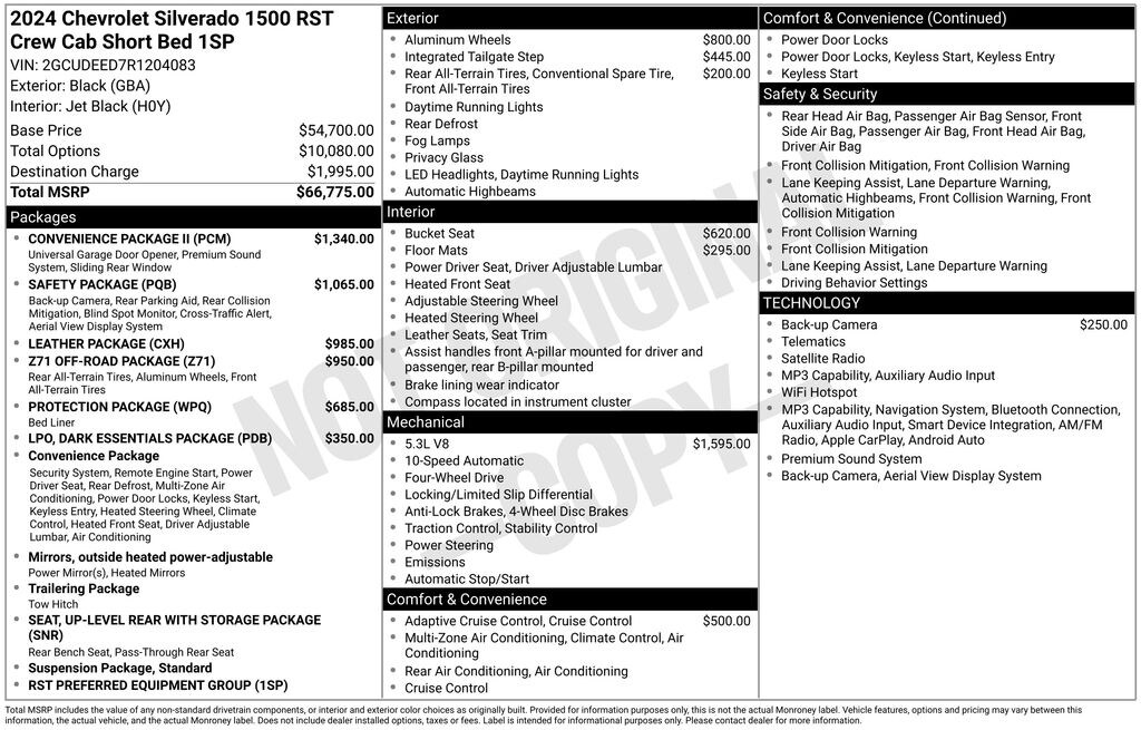 Used 2024 Chevrolet Silverado 1500 RST Truck Crew Cab