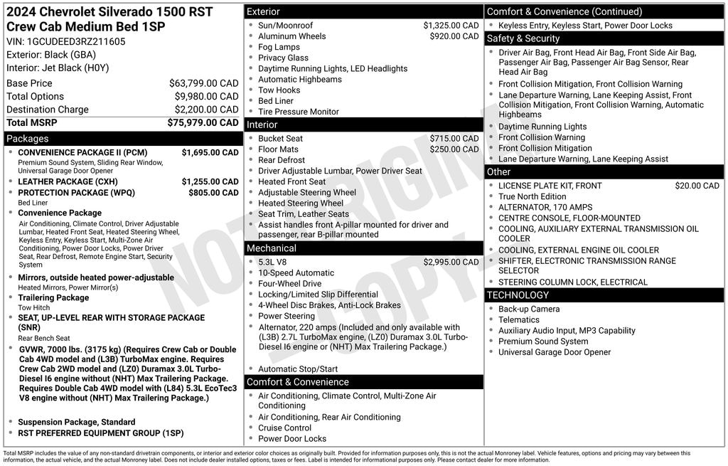 Used 2024 Chevrolet Silverado 1500 RST Truck Crew Cab