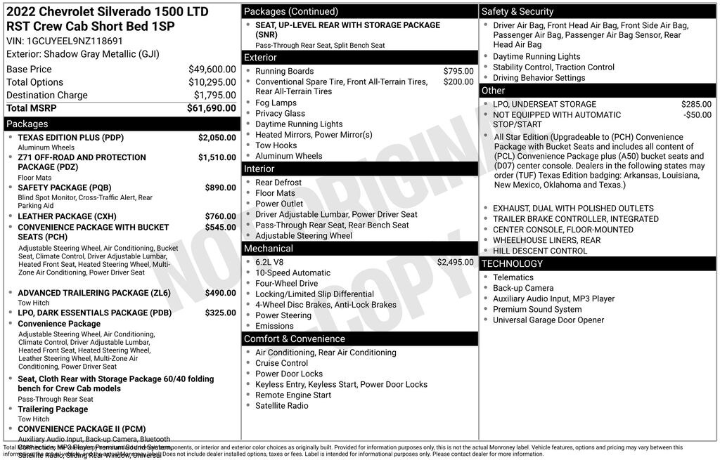 Used 2022 Chevrolet Silverado 1500 LTD RST Truck Crew Cab