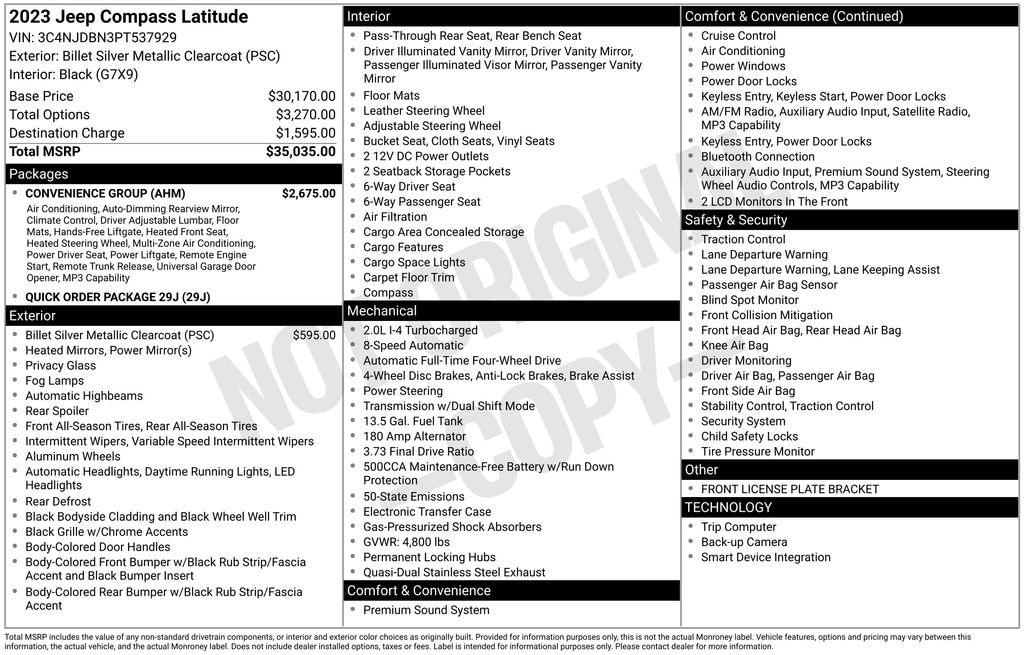 Used 2023 Jeep Compass Latitude SUV