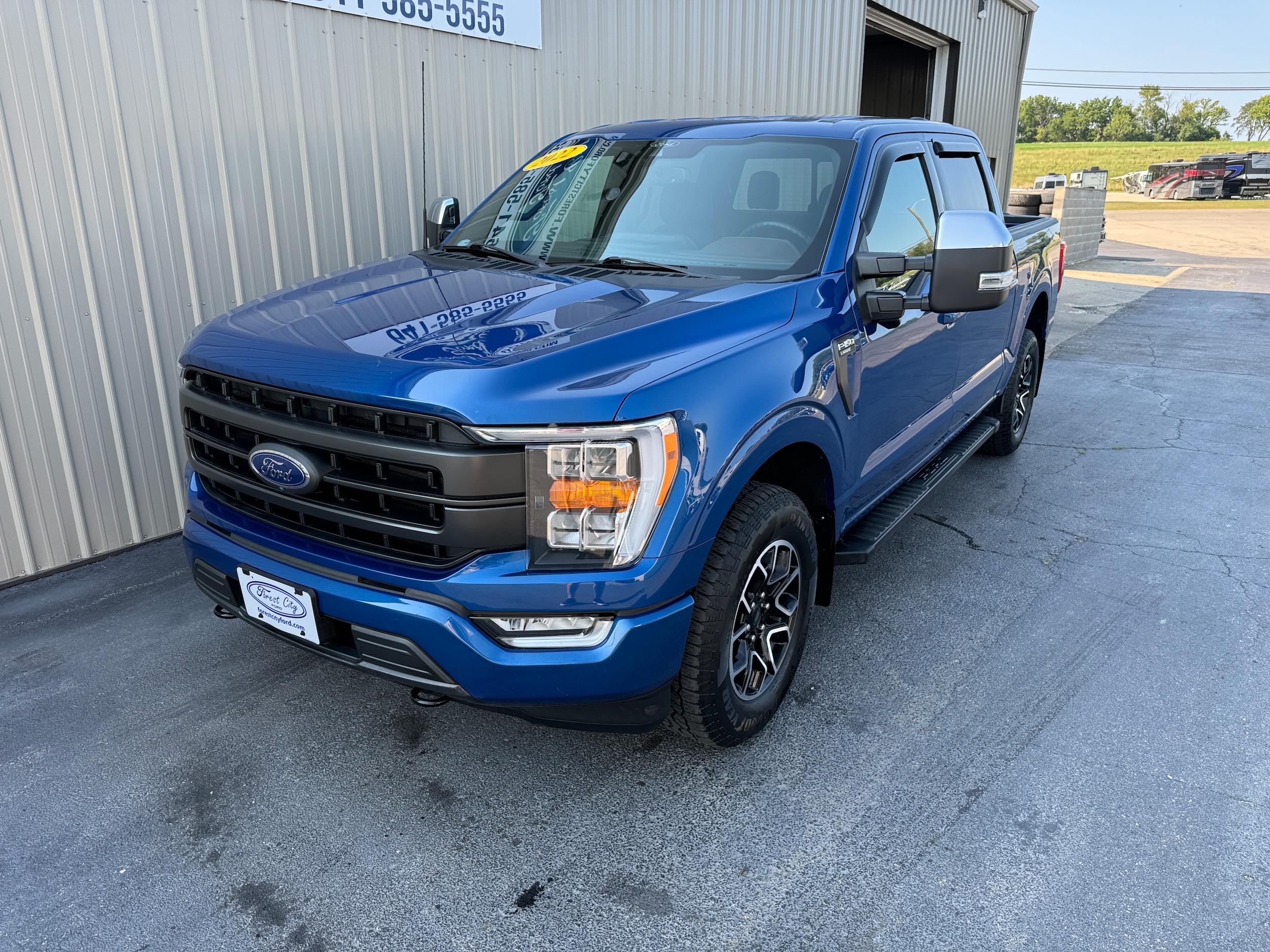 Used 2022 Ford F-150 Lariat with VIN 1FTFW1E83NKD40817 for sale in Forest City, IA