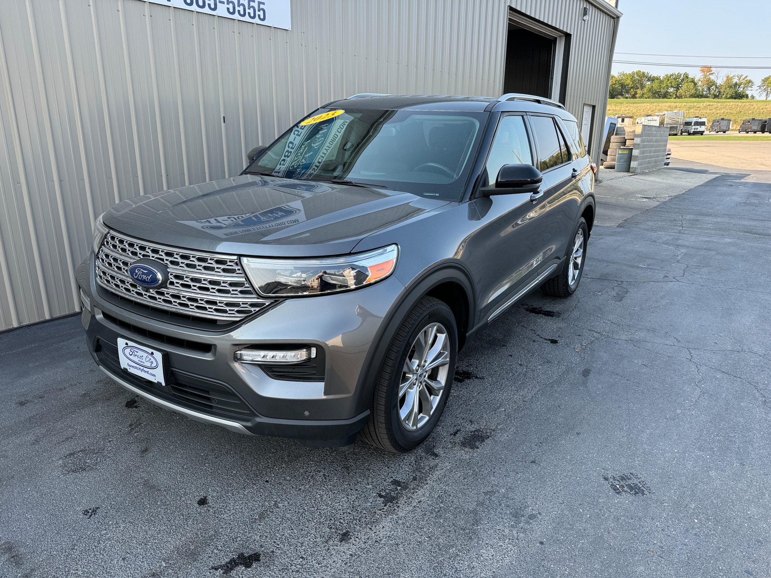 Used 2023 Ford Explorer Limited with VIN 1FMSK8FH7PGA07572 for sale in Forest City, IA