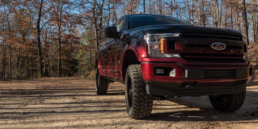 Lifted Ford F-150 with Rocky Ridge Alpine package