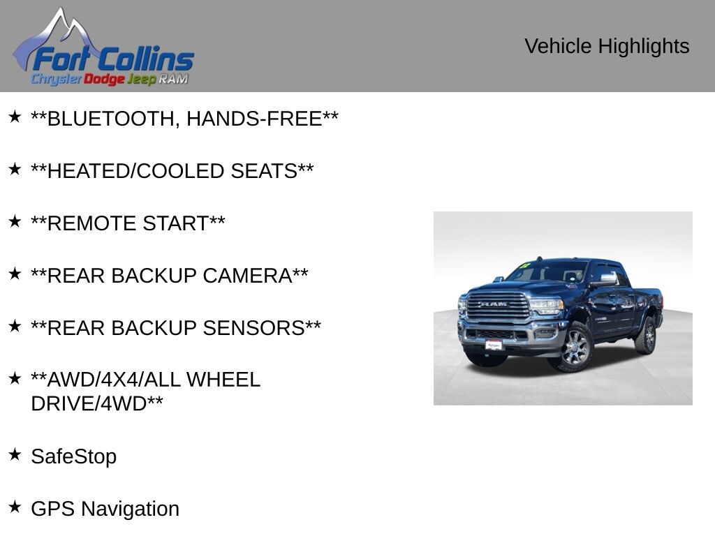 Used 2022 Ram 2500 Longhorn Truck Crew Cab