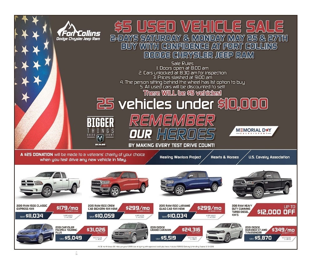 Fort Collins Dodge >> Memorial Day Sale 2019 Fort Collins Dodge Chrysler Jeep Ram Fort Collins Dodge >> Memorial Day Sale 2019 Fort Collins Dodge Chrysler Jeep Ram