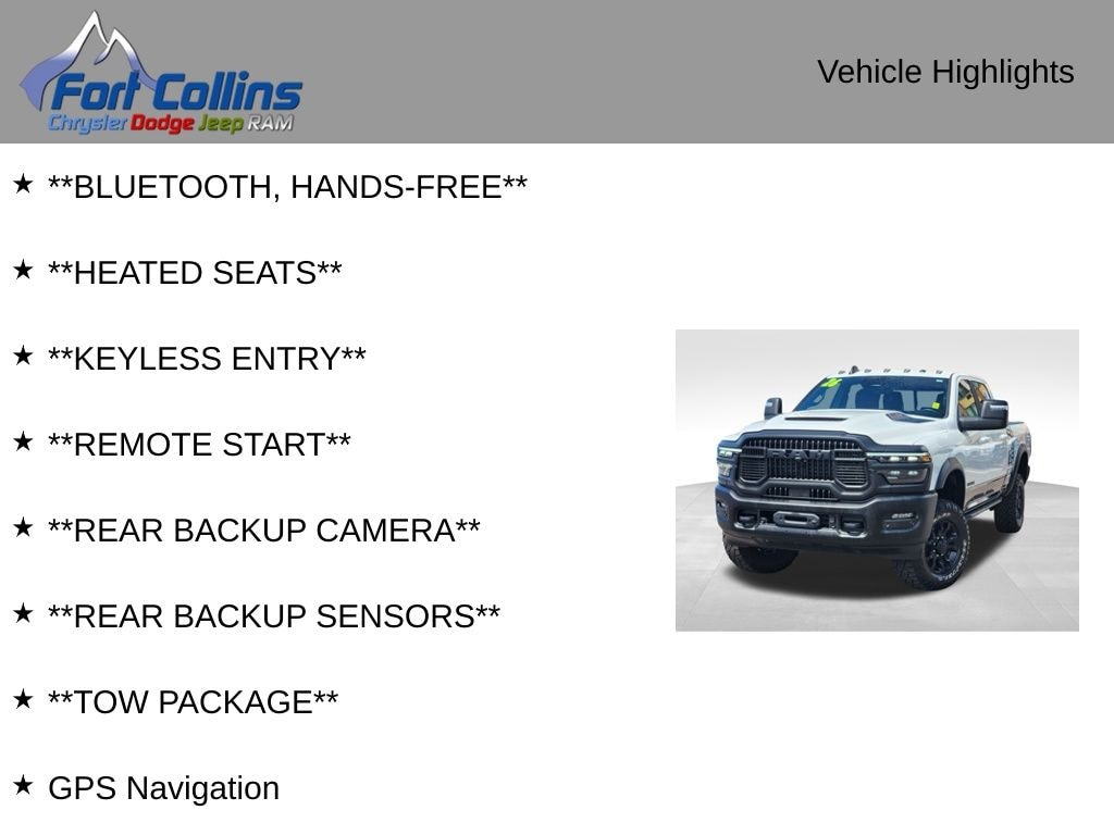 Used 2026 Ram 2500 Power Wagon Truck Crew Cab