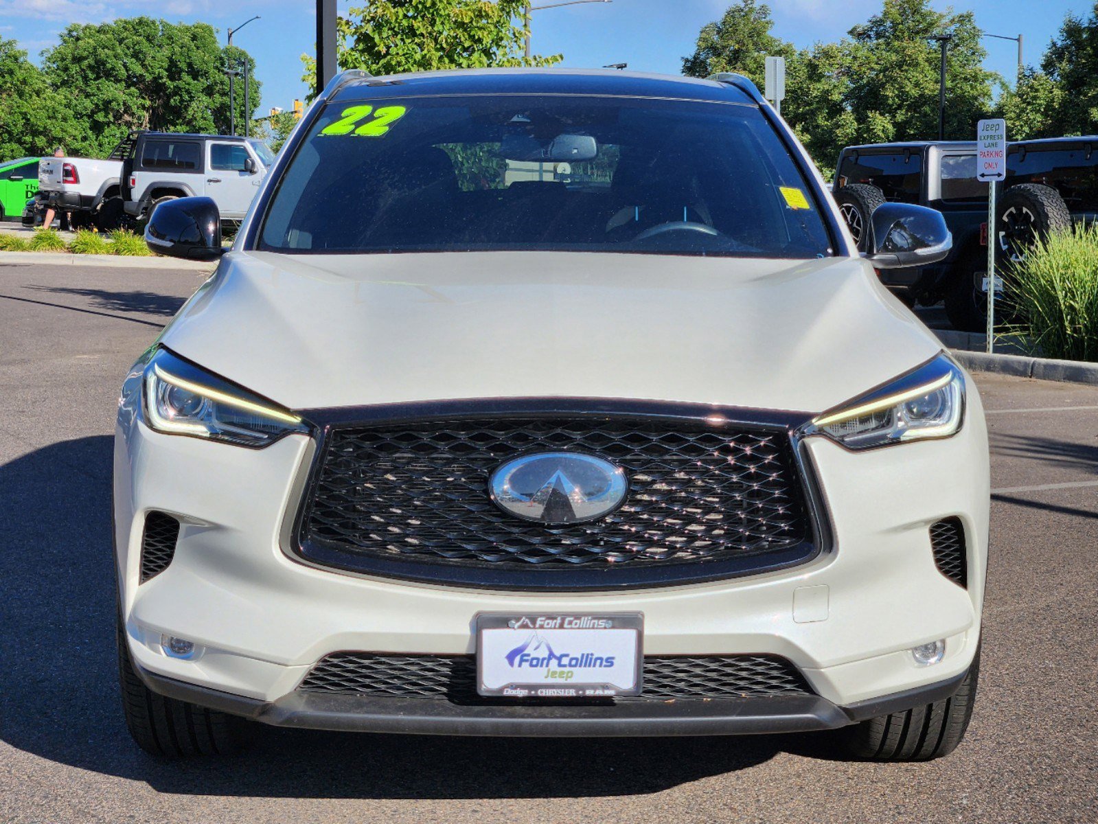 Certified 2022 INFINITI QX50 Luxe with VIN 3PCAJ5BB5NF114811 for sale in Fort Collins, CO