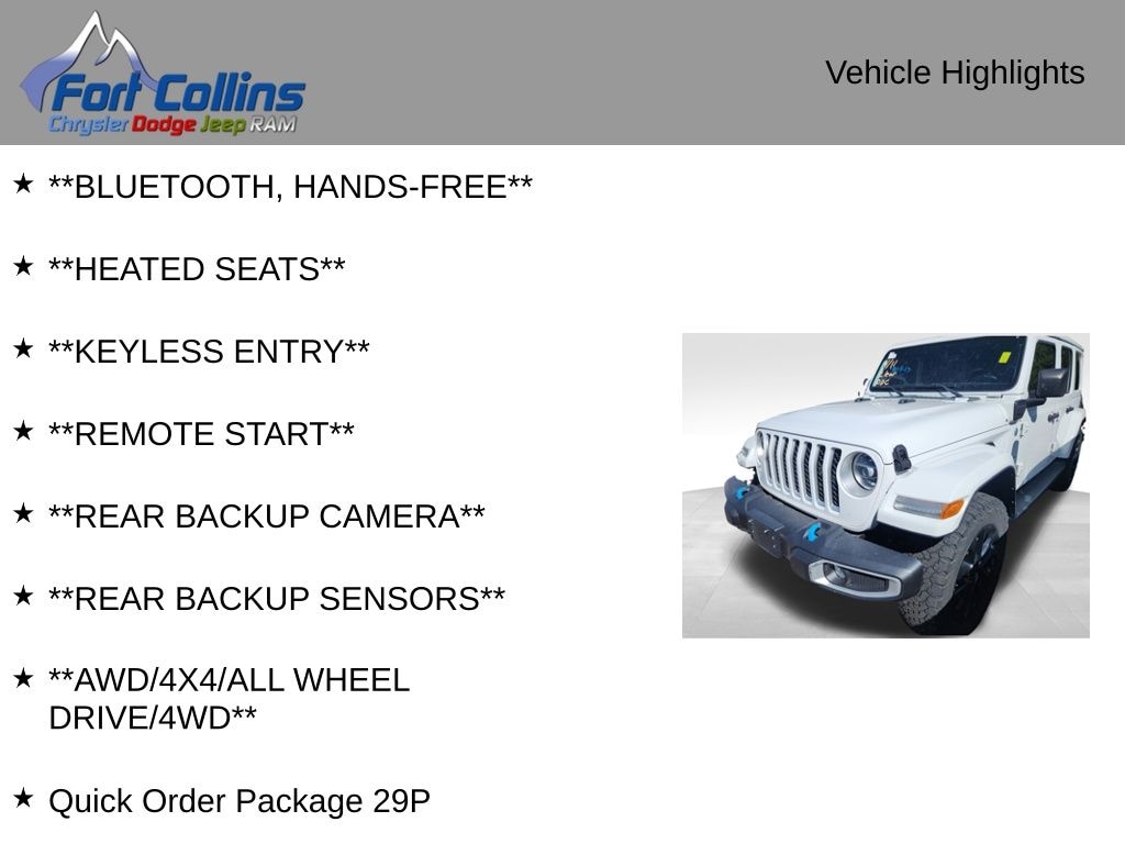 Used 2022 Jeep Wrangler Unlimited 4xe Unlimited Sahara 4xe SUV