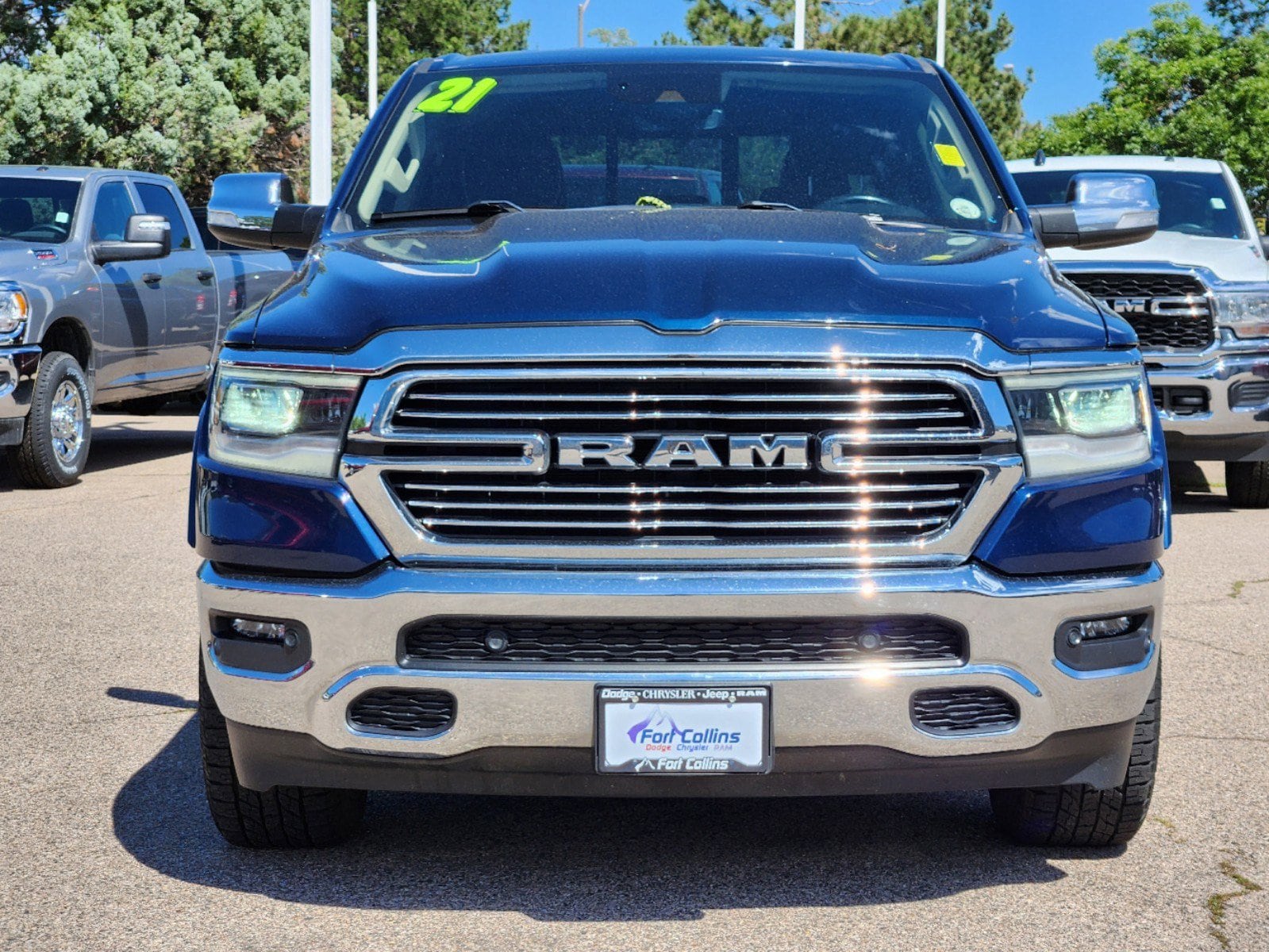 Used 2021 RAM Ram 1500 Pickup Laramie with VIN 1C6SRFJT3MN786533 for sale in Fort Collins, CO