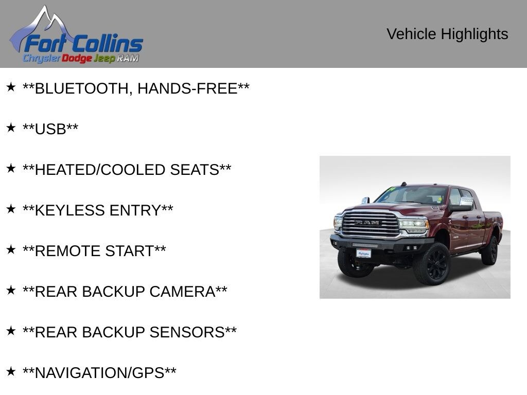 Used 2024 Ram 2500 Longhorn Truck Mega Cab