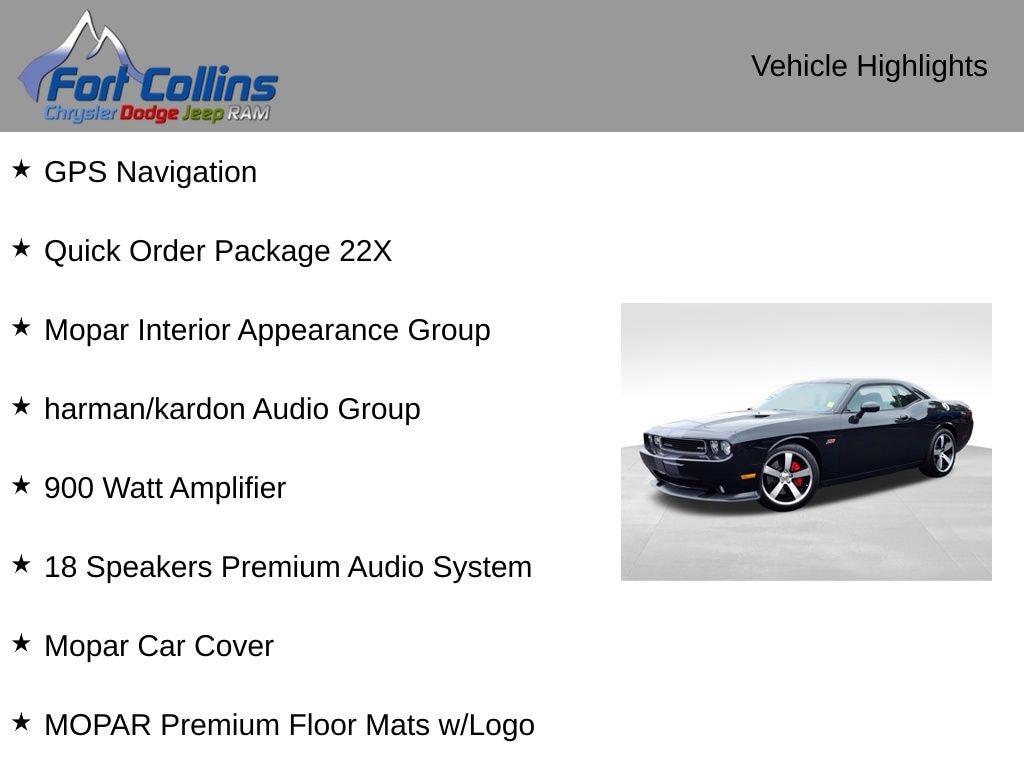 Used 2013 Dodge Challenger SRT8 Coupe