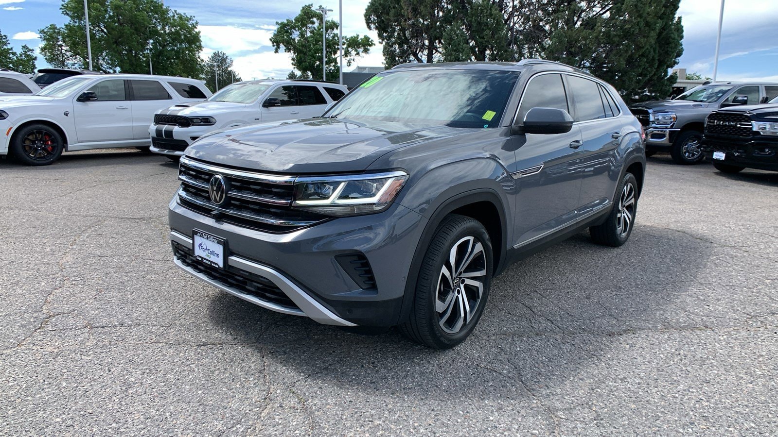 Certified 2020 Volkswagen Atlas Cross Sport SEL Premium with VIN 1V2NE2CA6LC215651 for sale in Fort Collins, CO