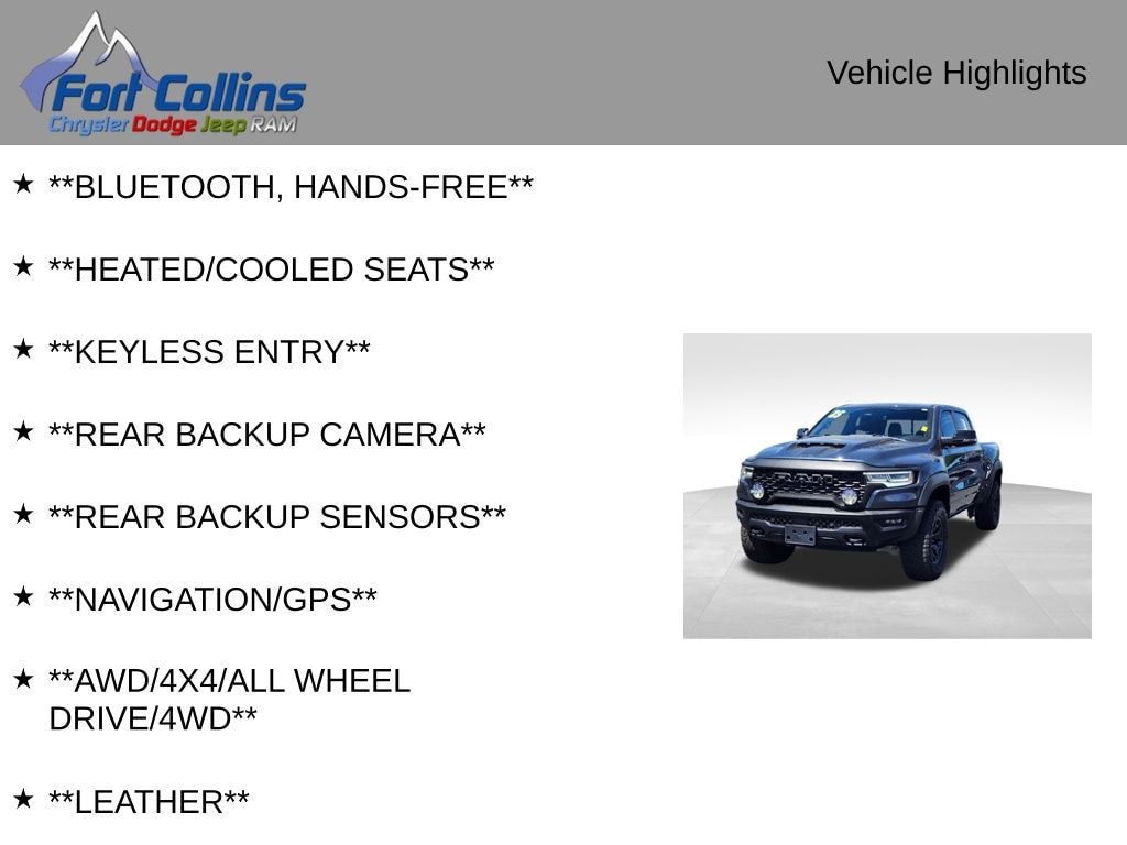 Used 2025 Ram 1500 RHO Truck Crew Cab