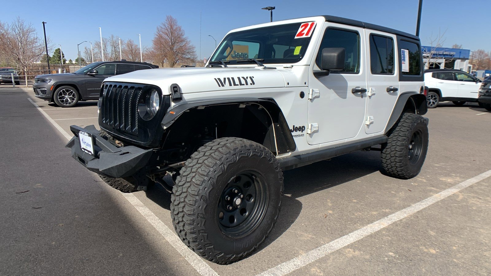 Used 2021 Jeep Wrangler Unlimited Willys Sport with VIN 1C4HJXDG6MW612481 for sale in Fort Collins, CO