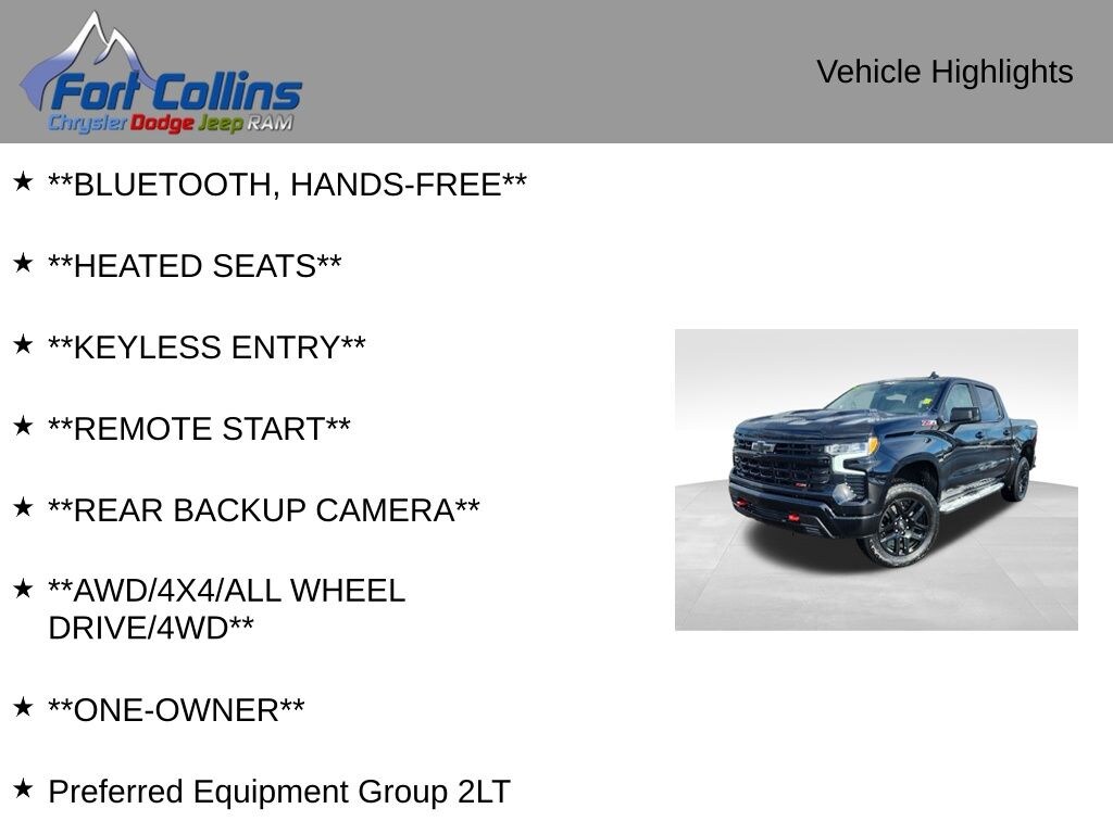 Used 2025 Chevrolet Silverado 1500 LT Trail Boss Truck