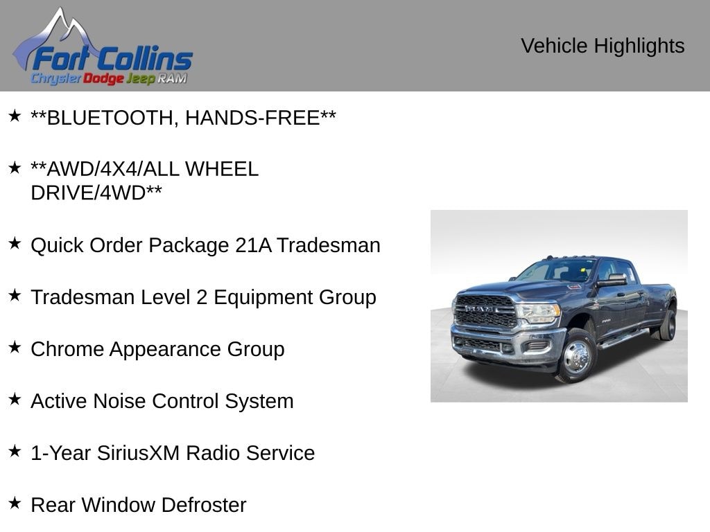 Used 2019 Ram 3500 Tradesman Truck