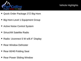 2026 Ram 1500 Big Horn/Lone Star Truck
