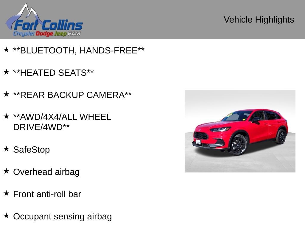 Used 2025 Honda HR-V Sport SUV